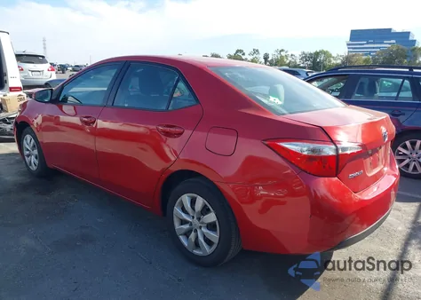 2016 Toyota Corolla Le из США, поврежденный, VIN 5YFBURHE2GP402152